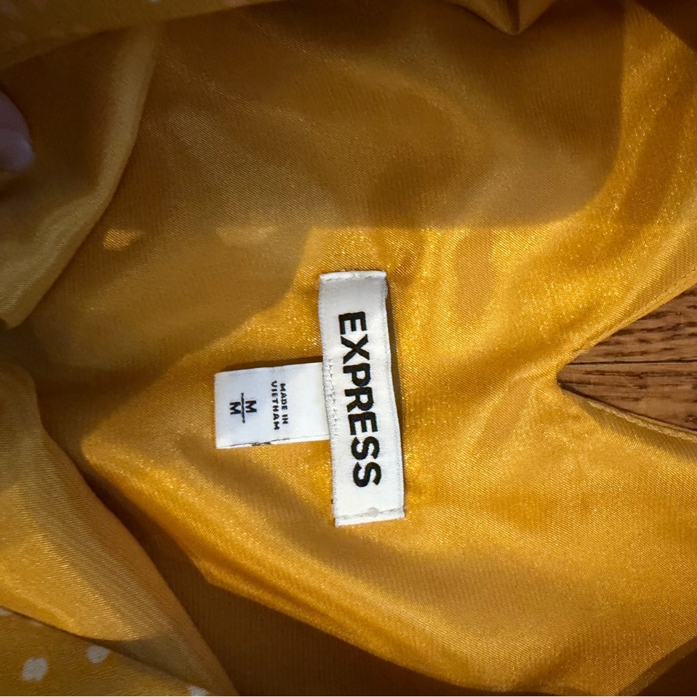 Express Yellow Ruffle Maxi Dress - Picture 5 of 5
